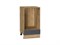 Шкаф нижний под духовку Сканди Дуб Вотан, Graphite Softwood, 450 В*Ш*Г 816*450*476, фасад МДФ  Graphite Softwood, корпус  Дуб Вотан ms2510VVT_67122