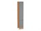Шкаф пенал с 2-мя дверцами Сканди Дуб Вотан, Grey Softwood, 2340, 400 В*Ш*Г 2336*400*576, фасад МДФ  Grey Softwood, корпус  Дуб Вотан ms2510VVT_66163