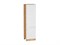 Шкаф пенал с 2-мя дверцами Сканди Дуб Вотан, White Softwood, 2140, 600 В*Ш*Г 2132*600*576, фасад МДФ  White Softwood, корпус  Дуб Вотан ms2510VVT_66154