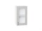 Кухонный гарнитур модульный Лофт-04 В*Ш*Г 2140*1700/2600*600, фасад МДФ/Стекло  Grey Silk, корпус  Белый, столешница  Пирит светлый ms2510VVT_71791