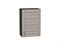 Шкаф верхний с 1-ой дверцей Лофт Graphite, Cappuccino Veralinga, 720, 500 В*Ш*Г 716*500*320, фасад МДФ  Cappuccino Veralinga, корпус  Graphite ms2510VVT_39715