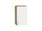 Шкаф верхний с 1-ой дверцей Лофт Дуб Вотан, White Silk, 720, 400 В*Ш*Г 716*400*320, фасад МДФ  White Silk, корпус  Дуб Вотан ms2510VVT_63161
