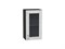 Шкаф верхний с 1-ой остекленной дверцей Лофт Graphite, Nordic Oak, 720, 400 В*Ш*Г 716*400*320, фасад МДФ/Стекло  Nordic Oak, корпус  Graphite ms2510VVT_35960