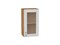Шкаф верхний с 1-ой остекленной дверцей Лофт Дуб Вотан, Nordic Oak, 720, 400 В*Ш*Г 716*400*320, фасад МДФ/Стекло  Nordic Oak, корпус  Дуб Вотан ms2510VVT_63207
