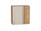 Шкаф верхний прямой угловой Лофт Дуб Вотан, Cream Silk, 720 В*Ш*Г 716*700*345, фасад МДФ  Cream Silk, корпус  Дуб Вотан ms2510VVT_71430