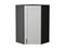 Шкаф верхний угловой Лофт Graphite, Grey Silk, 920 В*Ш*Г 920*600*600, фасад МДФ  Grey Silk, корпус  Graphite ms2510VVT_69661