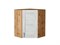 Шкаф верхний угловой Лофт Дуб Вотан, Nordic Oak, 720 В*Ш*Г 716*600*600, фасад МДФ  Nordic Oak, корпус  Дуб Вотан ms2510VVT_63310