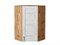 Шкаф верхний угловой Лофт Дуб Вотан, Nordic Oak, 920 В*Ш*Г 920*600*600, фасад МДФ  Nordic Oak, корпус  Дуб Вотан ms2510VVT_63311