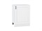 Шкаф нижний с 1-ой дверцей Лофт Белый, Super White, 600 В*Ш*Г 816*600*480, фасад МДФ  Super White, корпус  Белый ms2510VVT_55310