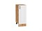 Шкаф нижний с 1-ой дверцей Лофт Дуб Вотан, Super White, 300 В*Ш*Г 816*300*480, фасад МДФ  Super White, корпус  Дуб Вотан ms2510VVT_63339