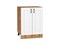 Шкаф нижний с 2-мя дверцами Лофт Дуб Вотан, Super White, 600 В*Ш*Г 816*600*480, фасад МДФ  Super White, корпус  Дуб Вотан ms2510VVT_63376