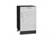 Шкаф нижний с 1-ой дверцей и ящиком Лофт Graphite, Nordic Oak, 500 В*Ш*Г 816*500*480, фасад МДФ  Nordic Oak, корпус  Graphite ms2510VVT_39819