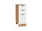 Шкаф нижний с 3-мя ящиками Лофт Дуб Вотан, Super White, 300 В*Ш*Г 816*300*480, фасад МДФ  Super White, корпус  Дуб Вотан ms2510VVT_63383