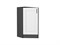 Шкаф нижний торцевой Лофт Graphite, Super White В*Ш*Г 816*296*554, фасад МДФ  Super White, корпус  Graphite ms2510VVT_55562