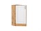 Шкаф нижний торцевой Лофт Дуб Вотан, Super White В*Ш*Г 816*296*554, фасад МДФ  Super White, корпус  Дуб Вотан ms2510VVT_63403