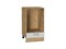 Шкаф нижний под духовку Лофт Дуб Вотан, Nordic Oak, 450 В*Ш*Г 816*450*476, фасад МДФ  Nordic Oak, корпус  Дуб Вотан ms2510VVT_67128
