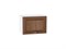 Шкаф верхний горизонтальный Шале Белый, Brown Dreamline, 500 В*Ш*Г 358*500*320, фасад МДФ  Brown Dreamline, корпус  Белый ms2510VVT_53733
