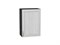 Шкаф верхний с 1-ой дверцей Шале Graphite, White Dreamline, 720, 500 В*Ш*Г 716*500*320, фасад МДФ  White Dreamline, корпус  Graphite ms2510VVT_53760