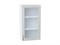 Шкаф верхний с 1-ой остекленной дверцей Шале Белый, White Dreamline, 920, 500 В*Ш*Г 920*500*320, фасад МДФ/Стекло  White Dreamline, корпус  Белый ms2510VVT_53792