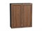 Шкаф верхний с 2-мя дверцами Шале Graphite, Brown Dreamline, 920, 800 В*Ш*Г 920*800*302, фасад   Brown Dreamline, корпус  Graphite ms2510VVT_53826