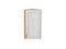 Шкаф верхний торцевой Шале Дуб Вотан, White Dreamline, 720 В*Ш*Г 716*300*306, фасад МДФ  White Dreamline, корпус  Дуб Вотан ms2510VVT_61339