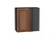 Шкаф верхний прямой угловой Шале Graphite, Brown Dreamline, 690 В*Ш*Г 716*690*345, фасад МДФ  Brown Dreamline, корпус  Graphite ms2510VVT_53745
