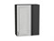 Шкаф верхний прямой угловой Шале Graphite, White Dreamline, 920 В*Ш*Г 920*700*345, фасад МДФ  White Dreamline, корпус  Graphite ms2510VVT_60345