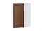 Шкаф верхний прямой угловой Шале Белый, Brown Dreamline, 920 В*Ш*Г 920*700*345, фасад МДФ  Brown Dreamline, корпус  Белый ms2510VVT_60347