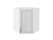 Шкаф верхний угловой Шале Белый, White Dreamline, 720 В*Ш*Г 716*600*600, фасад МДФ  White Dreamline, корпус  Белый ms2510VVT_53859
