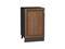 Шкаф нижний с 1-ой дверцей Шале Graphite, Brown Dreamline, 500 В*Ш*Г 816*500*480, фасад МДФ  Brown Dreamline, корпус  Graphite ms2510VVT_53965