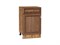 Шкаф нижний с 1-ой дверцей и ящиком Шале Дуб Вотан, Brown Dreamline, 500 В*Ш*Г 816*500*480, фасад МДФ  Brown Dreamline, корпус  Дуб Вотан ms2510VVT_61362