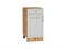 Шкаф нижний с 1-ой дверцей и ящиком Шале Дуб Вотан, White Dreamline, 400 В*Ш*Г 816*400*478, фасад МДФ  White Dreamline, корпус  Дуб Вотан ms2510VVT_61359