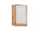 Шкаф нижний торцевой Шале Дуб Вотан, White Dreamline В*Ш*Г 816*296*554, фасад МДФ  White Dreamline, корпус  Дуб Вотан ms2510VVT_61373
