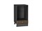 Шкаф нижний под духовку Шале Graphite, Brown Dreamline, 450 В*Ш*Г 816*450*476, фасад МДФ  Brown Dreamline, корпус  Graphite ms2510VVT_67138
