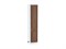 Шкаф пенал с 2-мя дверцами Шале Белый, Brown Dreamline, 2140, 400 В*Ш*Г 2132*400*576, фасад МДФ  Brown Dreamline, корпус  Белый ms2510VVT_54035