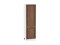 Шкаф пенал с 2-мя дверцами Шале Белый, Brown Dreamline, 2140, 600 В*Ш*Г 2132*600*576, фасад МДФ  Brown Dreamline, корпус  Белый ms2510VVT_54036