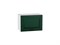 Шкаф верхний горизонтальный Дублин Белый, Special Green, 360, 500 В*Ш*Г 358*500*318, фасад МДФ  Special Green, корпус  Белый ms2510VVT_72825