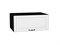 Шкаф верхний горизонтальный глубокий Дублин Graphite, Special White, 800 В*Ш*Г 358*800*574, фасад МДФ  Special White, корпус  Graphite ms2510VVT_72795