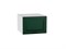 Шкаф верхний горизонтальный глубокий Дублин Белый, Special Green, 500 В*Ш*Г 358*500*574, фасад МДФ  Special Green, корпус  Белый ms2510VVT_72780