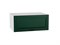 Шкаф верхний горизонтальный глубокий Дублин Белый, Special Green, 800 В*Ш*Г 358*800*574, фасад МДФ  Special Green, корпус  Белый ms2510VVT_72792
