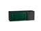 Шкаф верхний прямой угловой горизонтальный Дублин Graphite, Special Green В*Ш*Г 358*1000*350, фасад МДФ  Special Green, корпус  Graphite ms2510VVT_74931