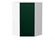 Шкаф верхний угловой Дублин Белый, Special Green, 920 В*Ш*Г 920*600*600, фасад МДФ  Special Green, корпус  Белый ms2510VVT_73220