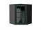 Шкаф верхний угловой остекленный Дублин Graphite, Special Green, 720 В*Ш*Г 716*600*600, фасад МДФ/Стекло  Special Green, корпус  Graphite ms2510VVT_74286