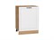 Шкаф нижний с 1-ой дверцей Дублин Дуб Вотан, Special White, 600 В*Ш*Г 816*600*478, фасад МДФ  Special White, корпус  Дуб Вотан ms2510VVT_73382