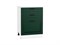 Шкаф нижний с 3-мя ящиками Дублин Белый, Special Green, 600 В*Ш*Г 816*600*478, фасад МДФ  Special Green, корпус  Белый ms2510VVT_73595