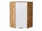 Шкаф верхний угловой Евро Лайн Дуб Вотан, Белый, 920 В*Ш*Г 920*600*600, фасад МДФ  Белый, корпус  Дуб Вотан ms2510VVT_61990