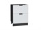 Шкаф нижний с 2-мя ящиками Евро Лайн Graphite, Белый В*Ш*Г 816*600*478, фасад МДФ  Белый, корпус  Graphite ms2510VVT_58999