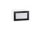 Шкаф верхний горизонтальный остекленный глубокий Валерия-М Белый, Черный металлик дождь, 600 В*Ш*Г 358*600*574, фасад МДФ/Стекло  Черный металлик дождь, корпус  Белый ms2510VVT_45653