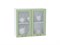 Кухонный гарнитур модульный Ницца-02 В*Ш*Г 2140*3300*600, фасад МДФ/Стекло  Дуб оливковый, корпус  Белый, столешница  Черный детройт ms2510VVT_77616
