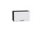 Шкаф верхний горизонтальный Ницца Graphite, Blanco, 600 В*Ш*Г 358*600*318, фасад МДФ  Blanco, корпус  Graphite ms2510VVT_43878
